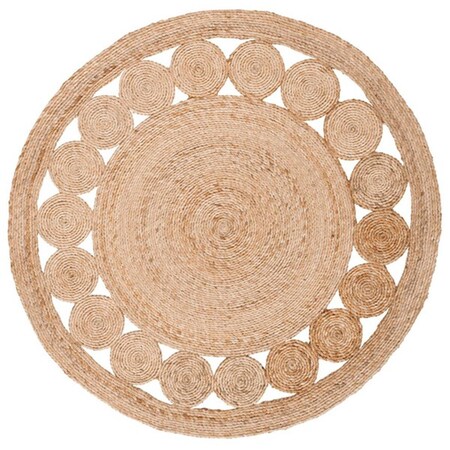 Safavieh 4 x 4 ft. Natural Fiber Collection Round Rug - Natural NFB247A-4R